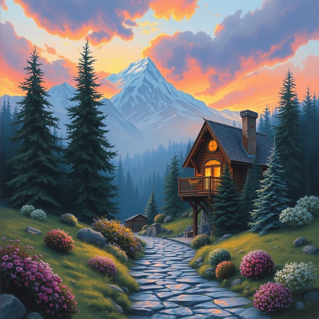 Surreal Cityscapes in Cyberpunk Style