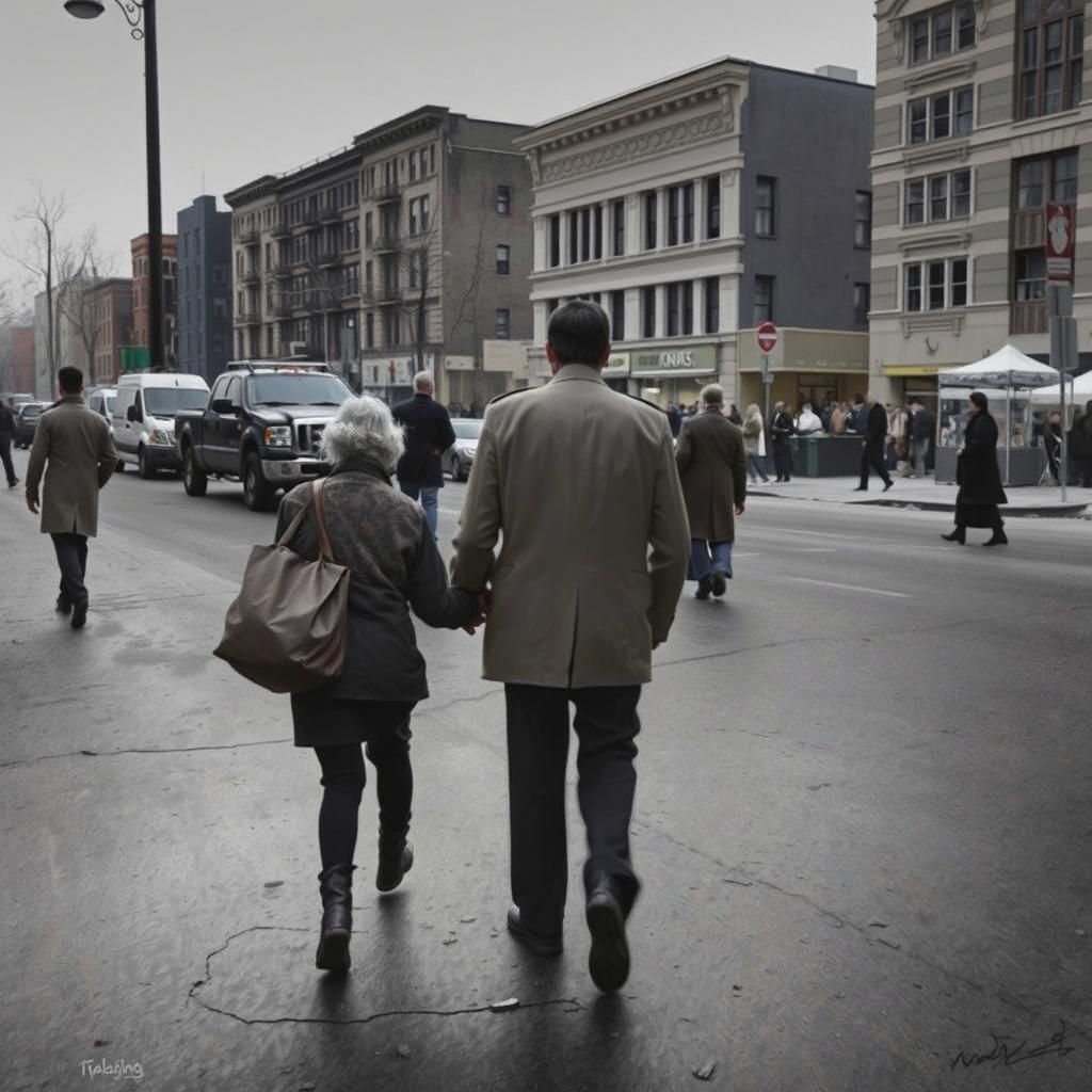 Kindness on a Deserted Street: Realism Art