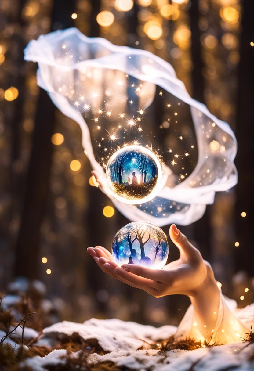 Starry Wish Orb in Magical Forest