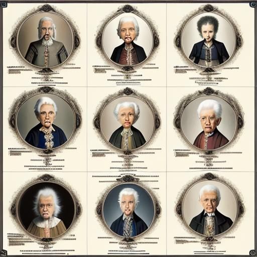 Genealogy Chart of Multiple Generations