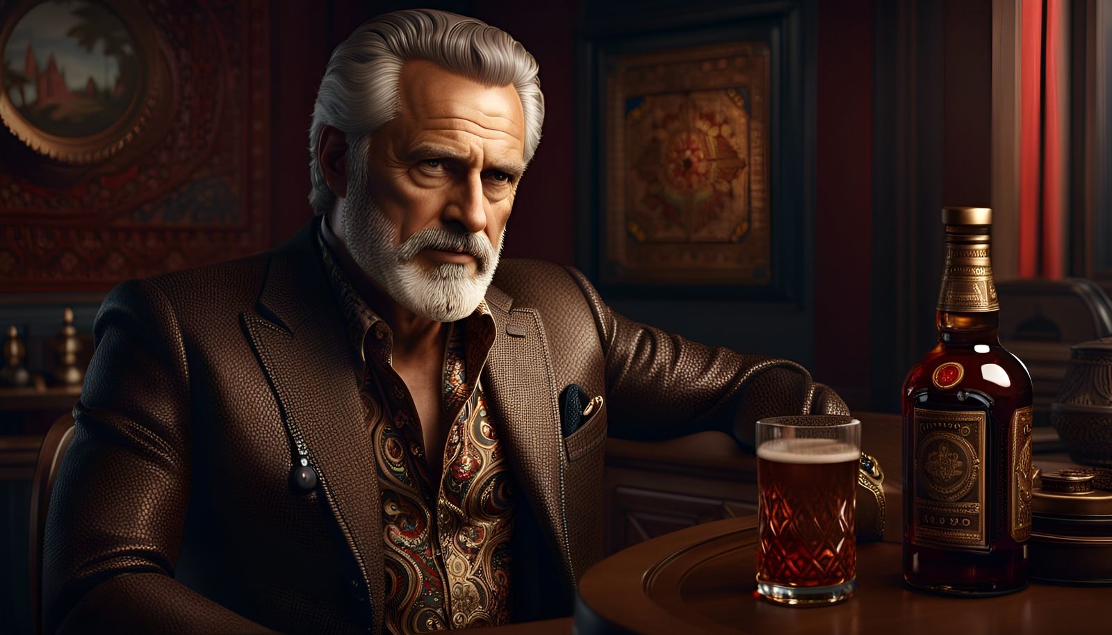 Intricate Portrait of the Most Interesting Man
