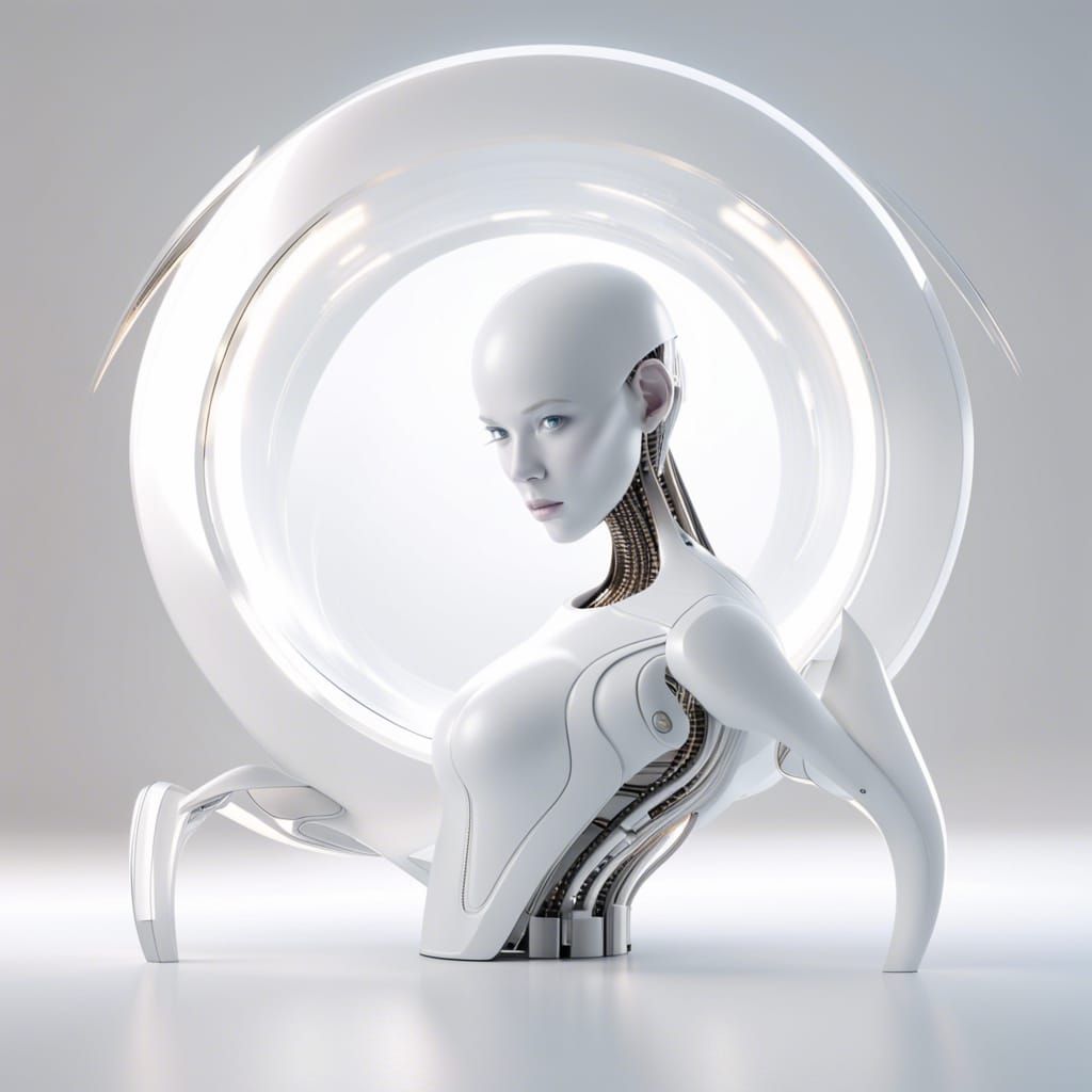 AI Physical Form: Sleek, Minimalist Design