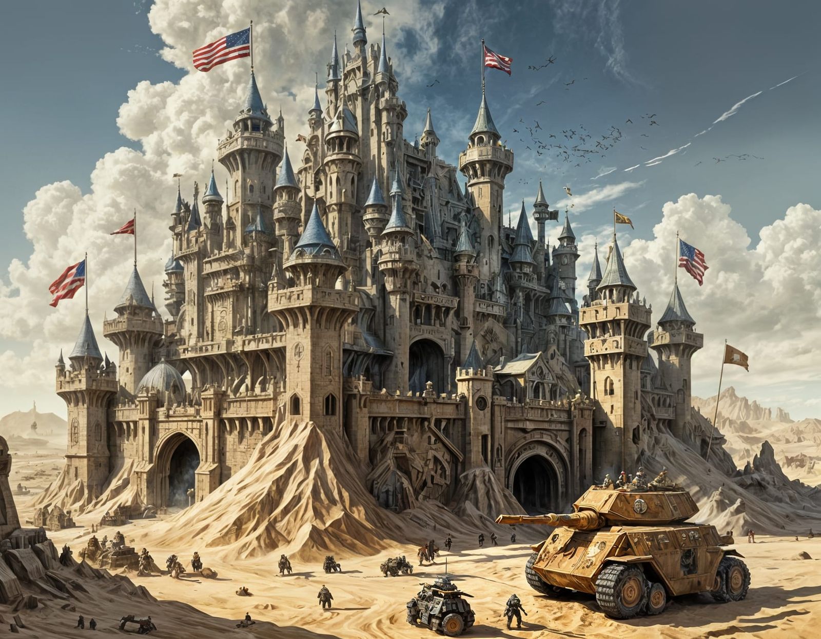 Warhammer 40K Sandcastle: Sci-Fi Concept Art
