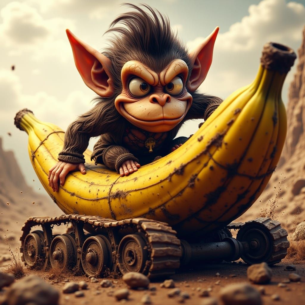 Chibi Donkey Kong Races in Mad Max Style