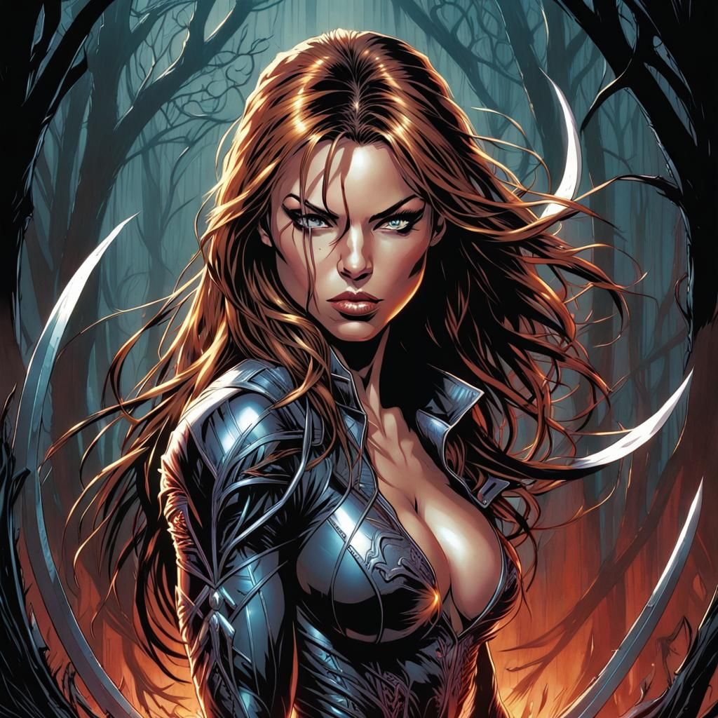 Witchblade Comic Book Art by Brooks and Mumford