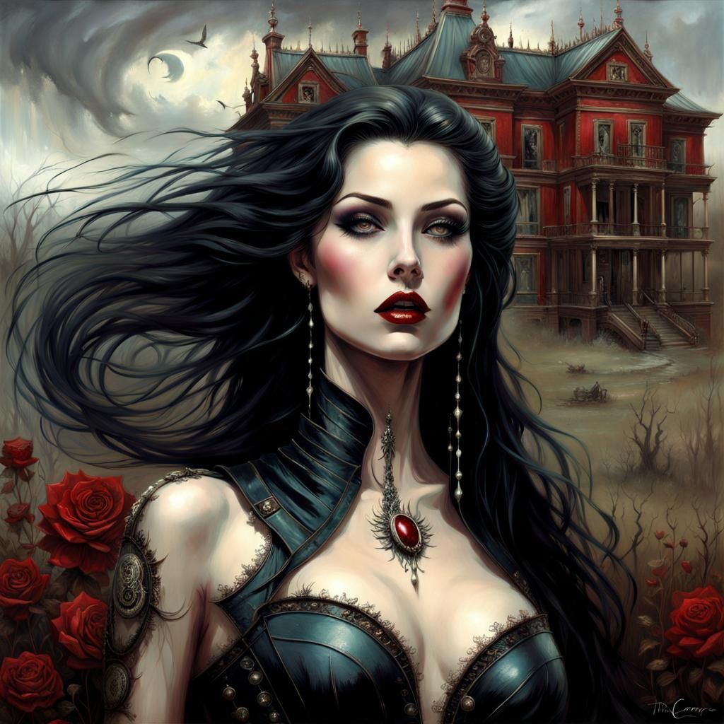 Glamorous Woman in Latex Lingerie Portrait