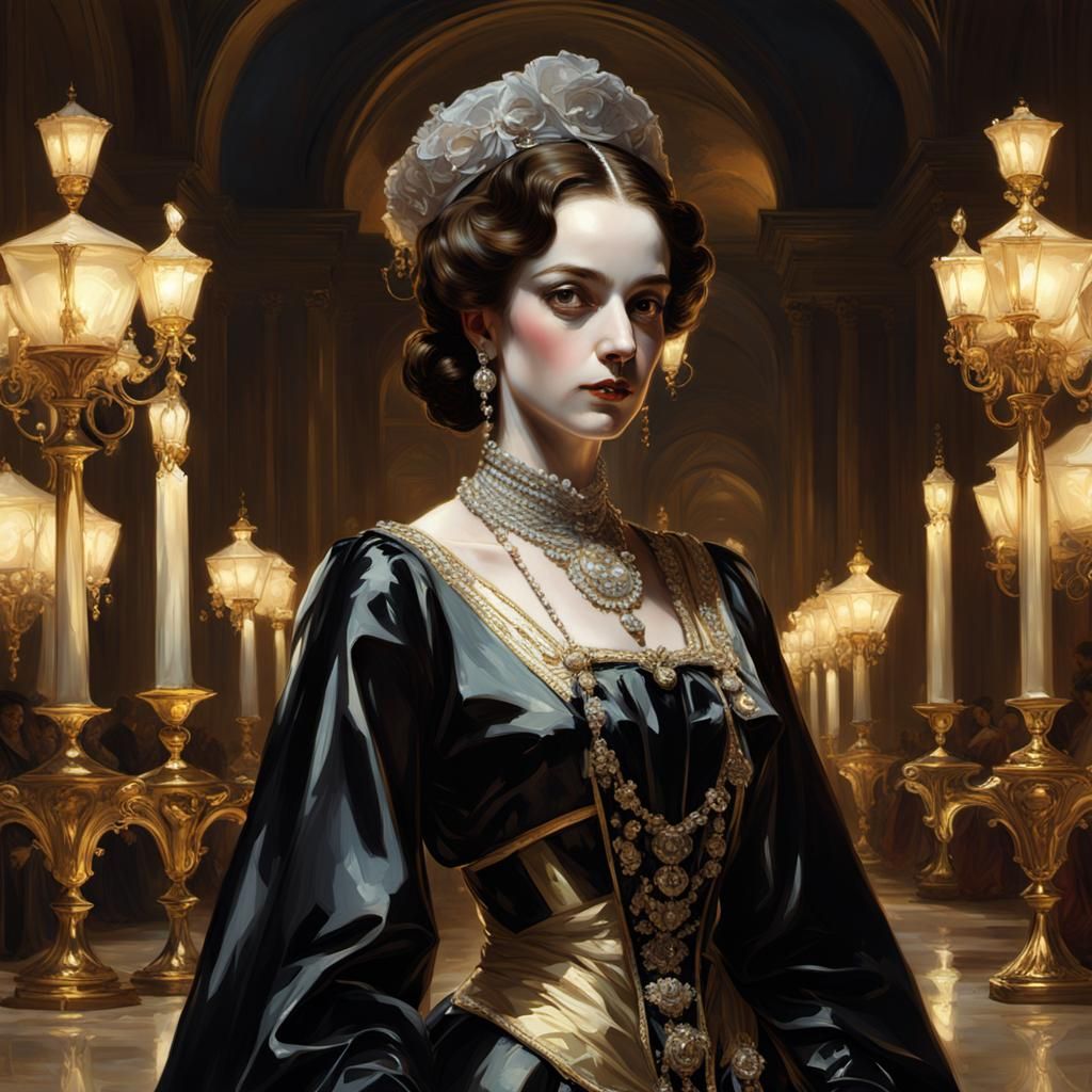 Glowing Portrait Inspired by Classical Art