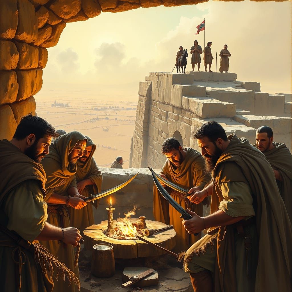 Determined Zealots Prepare for Final Battle Amidst Ancient M...