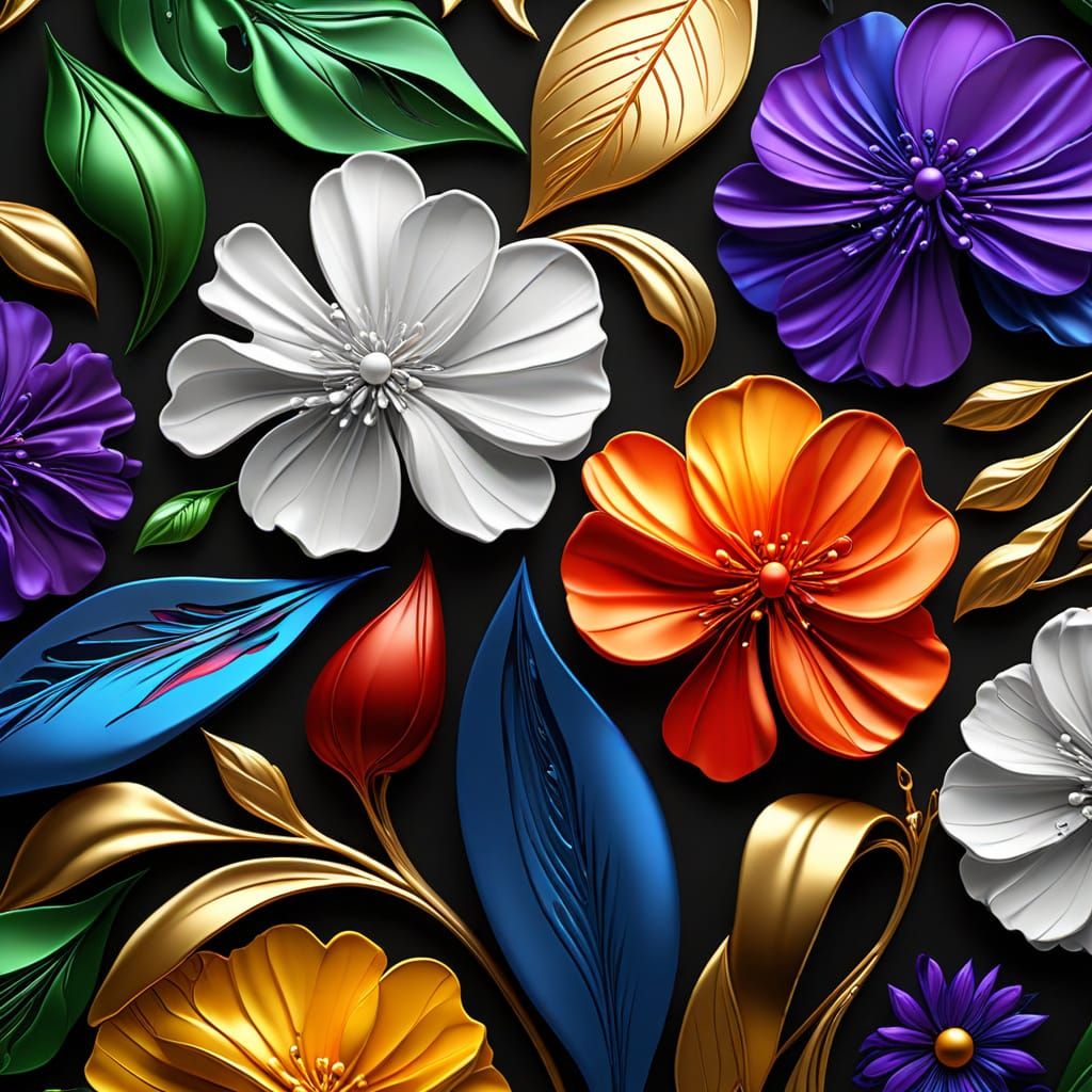 Surreal Calligraphic Masterpiece in Hyper-Realistic Detail