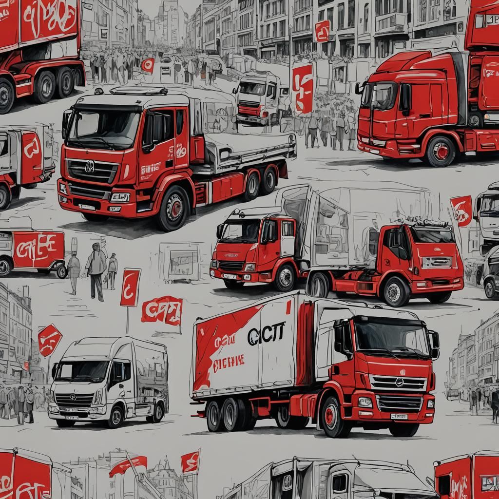 CGT Truck at a Vivid Street Protest