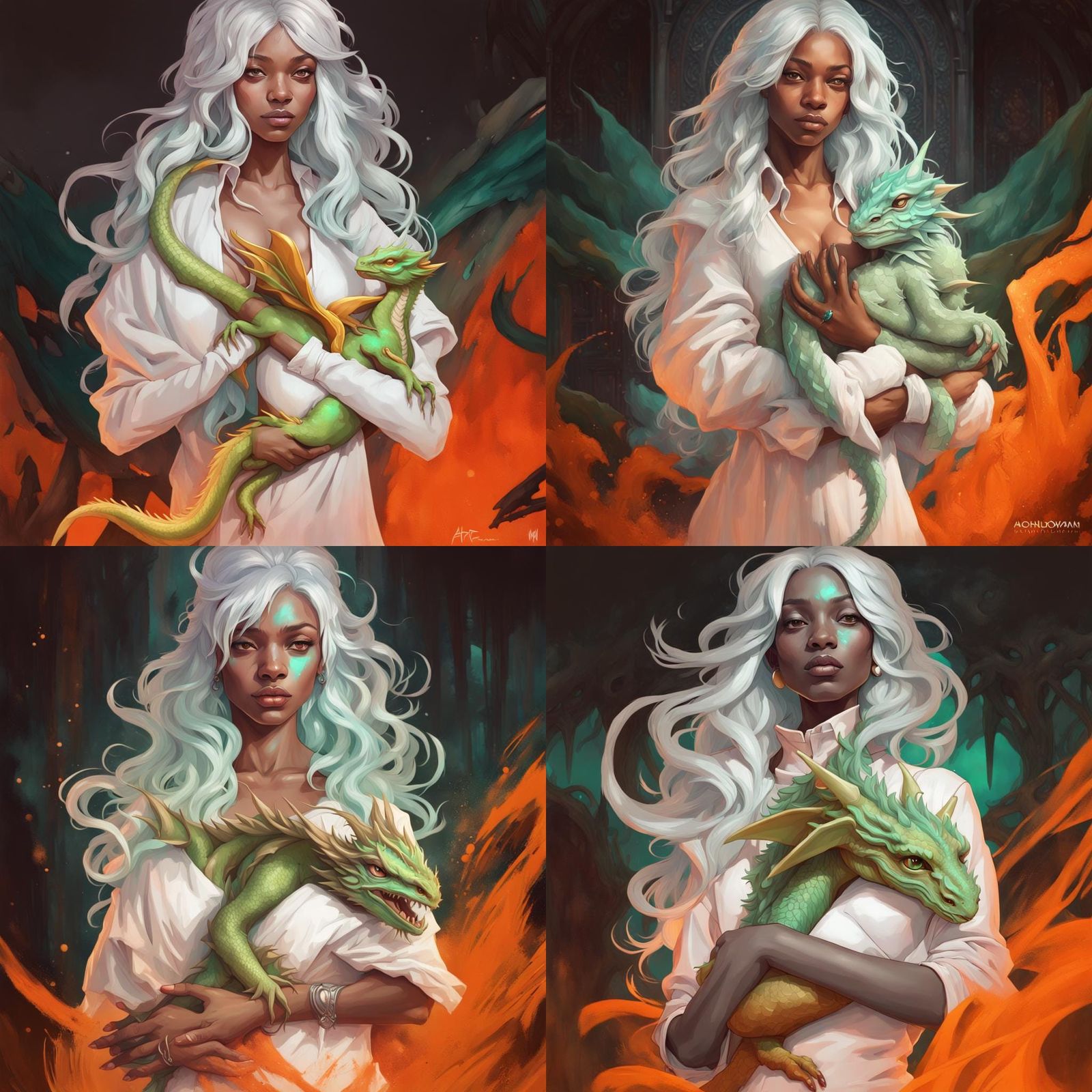 Dragon Keeper: A Hyperdetailed Portrait