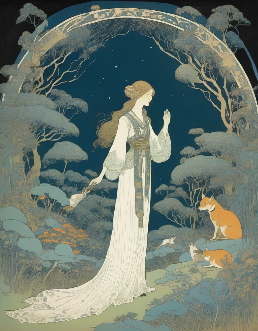 Dorothy Lathrop-Inspired Watercolor Art