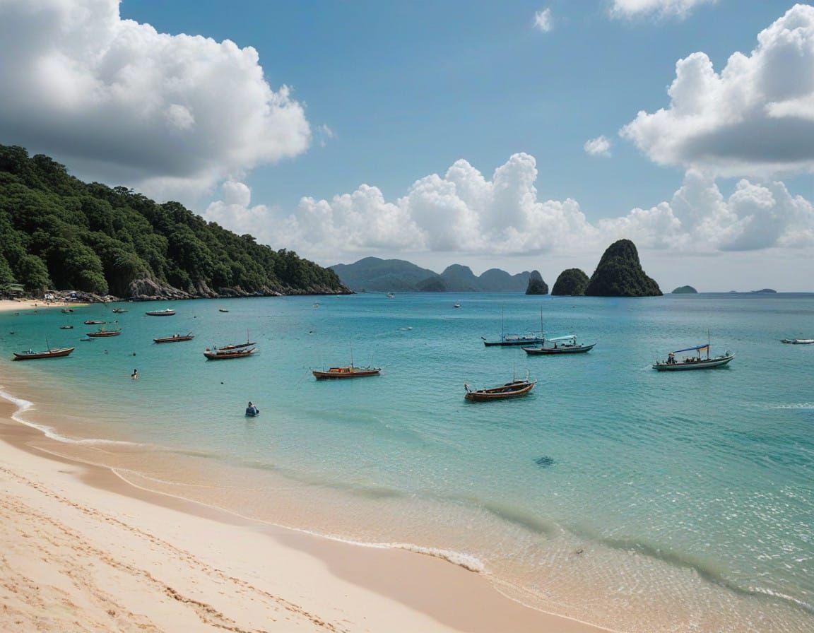 Idyllic Phuket Beach in Turquoise Waters