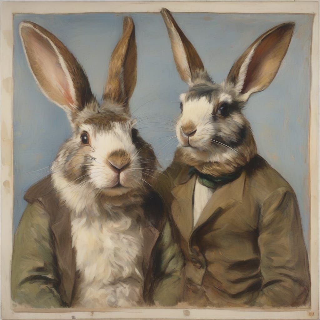Rabbit and Sloth Swapped in Art Styles