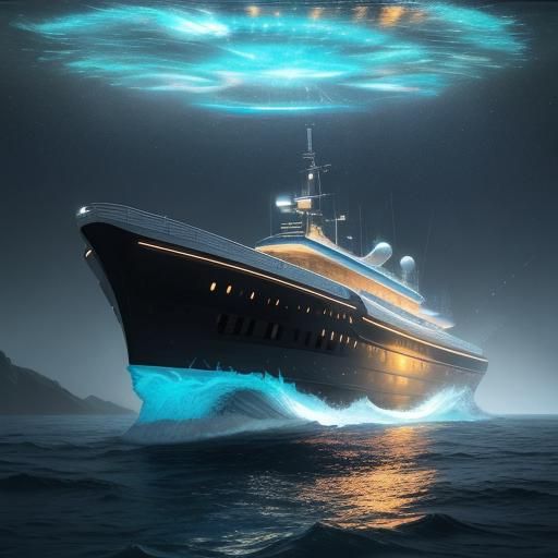 Interstellar Boat Ready for Flight: Hyperrealistic Concept A...