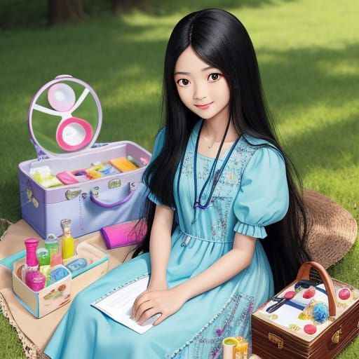 Girl's Dream: A Picnic with Future Doctor