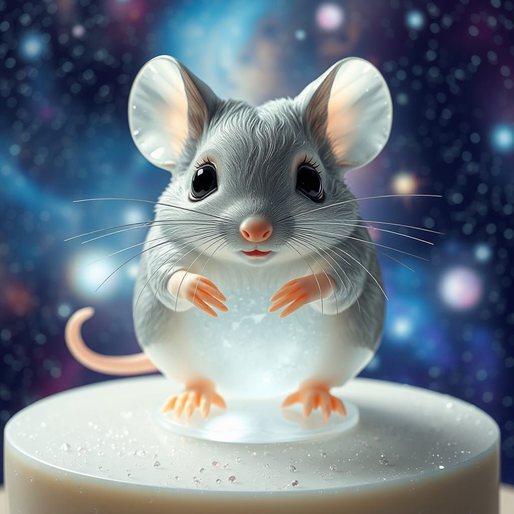 Cosmic Gelatin Sculpture Mouse