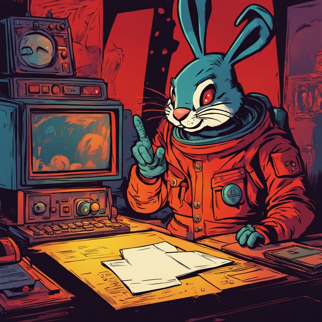 Looney Toon Astronaut Rabbit