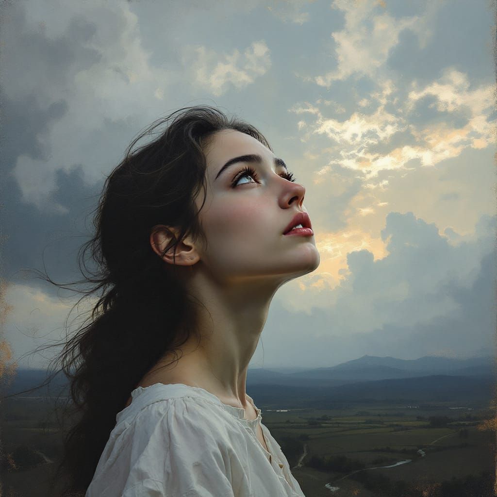 Betty said she prayed today/
For the sky to blow away/
Or maybe stay/
She wasn't sure/