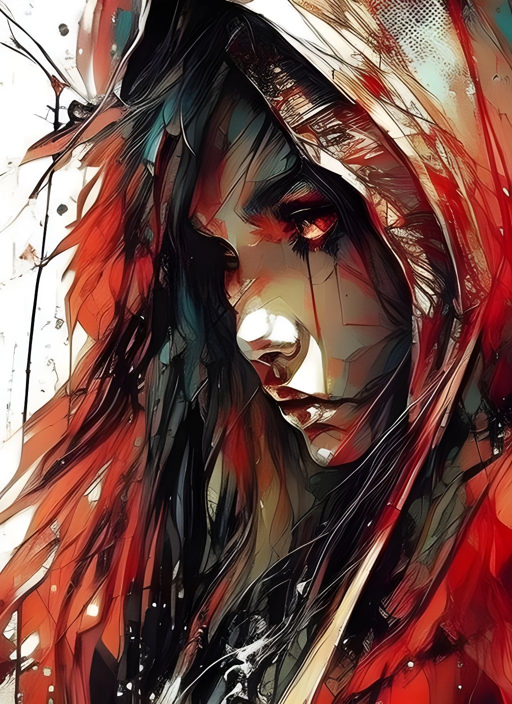 Little Red Riding Hood Warrior Princess Portrait