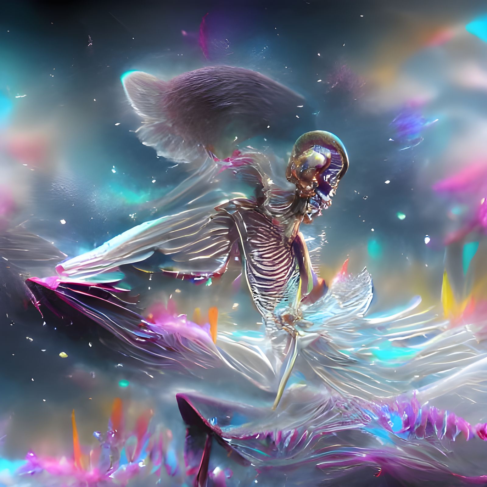 Angel of Death: Holographic Astral Cosmic Art