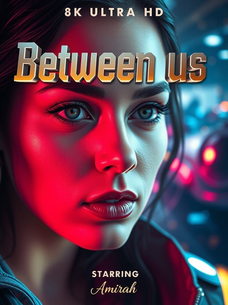 Serbian Woman Movie Poster in Futuristic Style