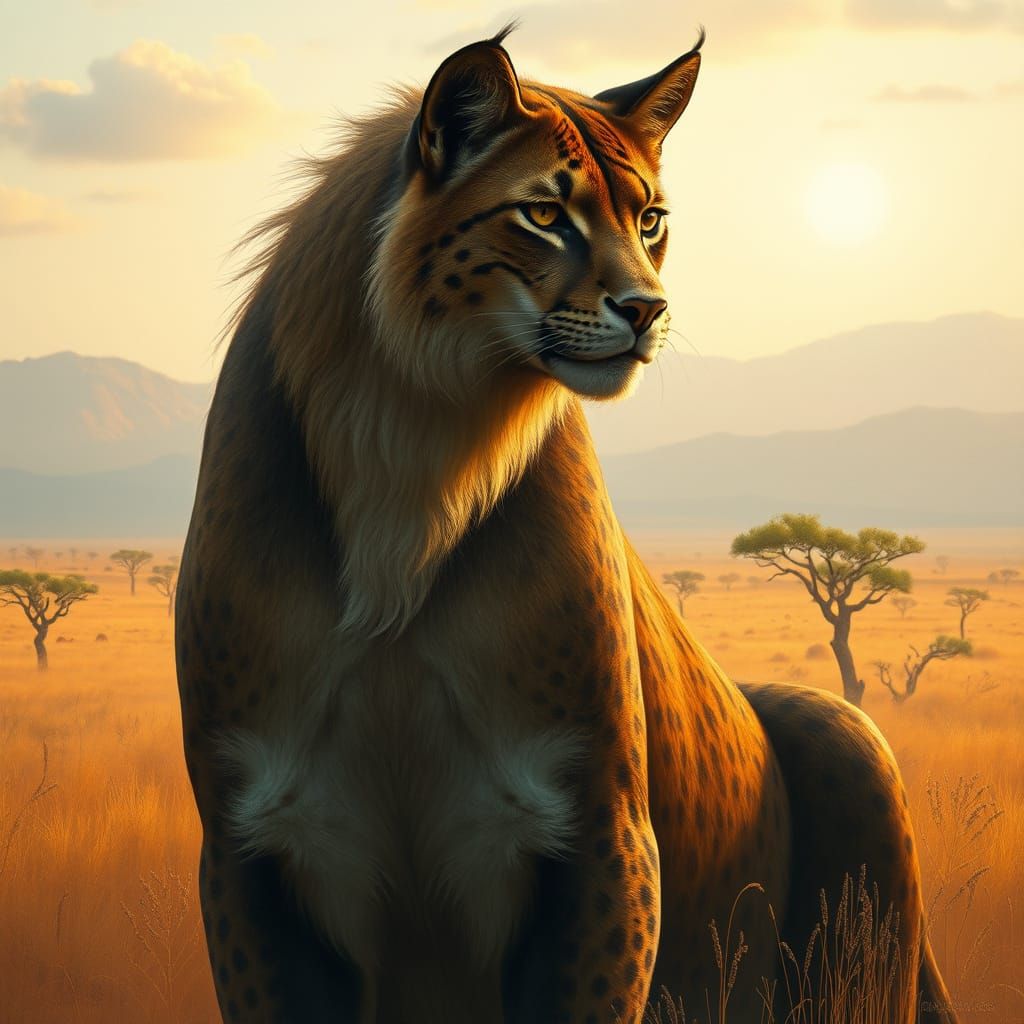 Mystical Mauk Roams Golden Savannah