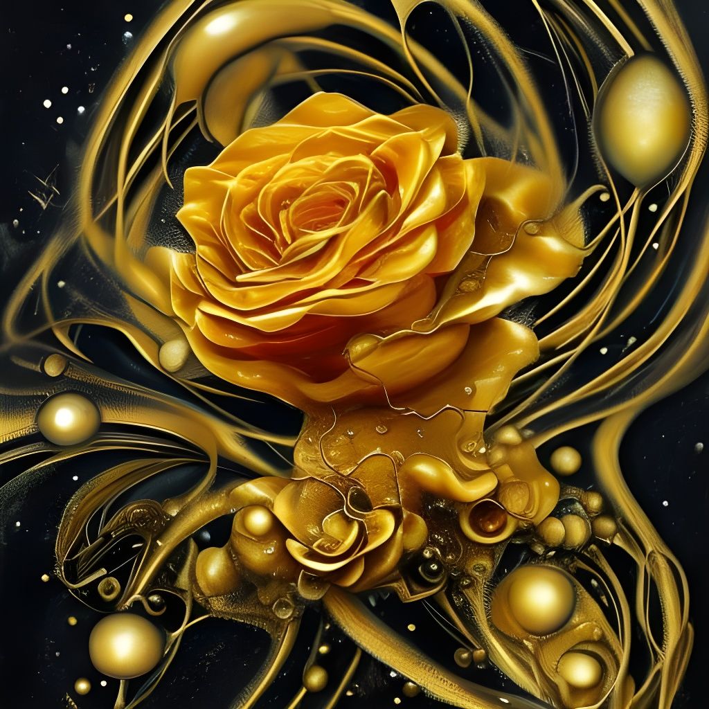 Golden Rose Art : Flowers