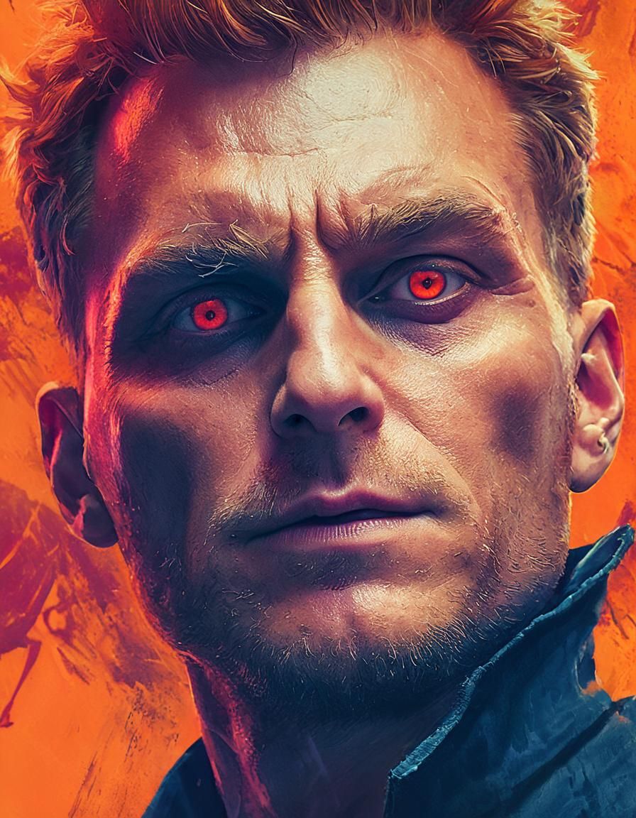 Frightening Halloween Portrait in Hyper-Realistic Digital Ar...