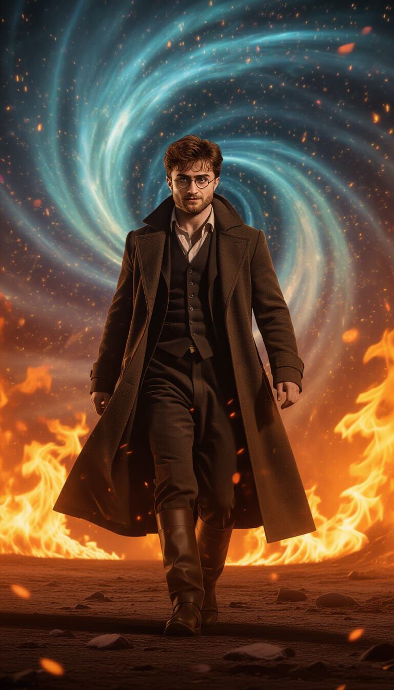 Fiery Determination: Cinematic Film Still