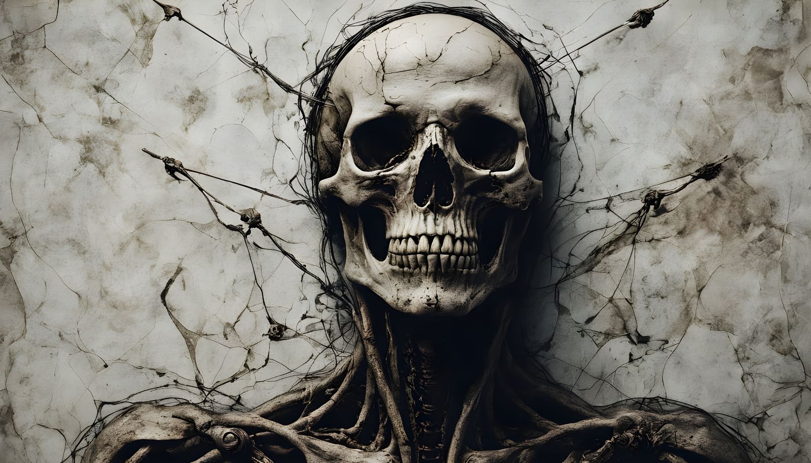 Angel Of Death Anatomical Dissection in Cyberpunk Style