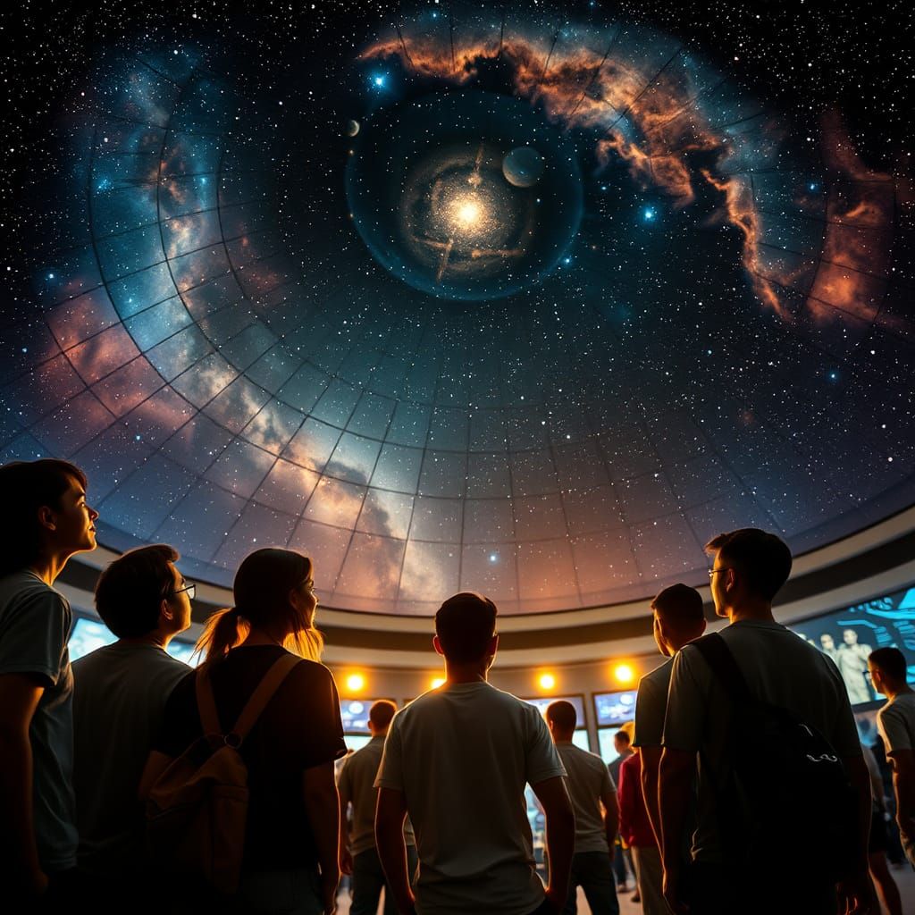 Planetarium Visitors Mesmerized by Celestial Display