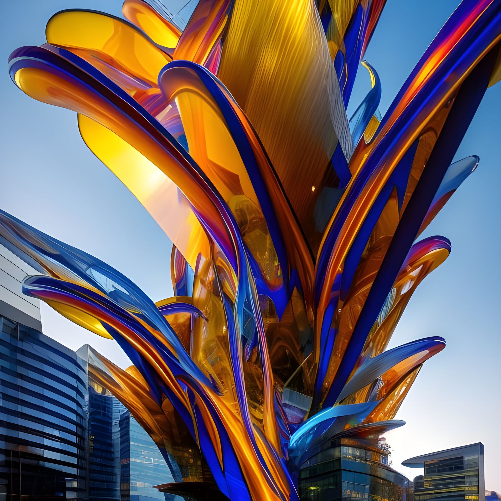 Architectural Megastructure by Hadid, Chihuly, and Mondrian
