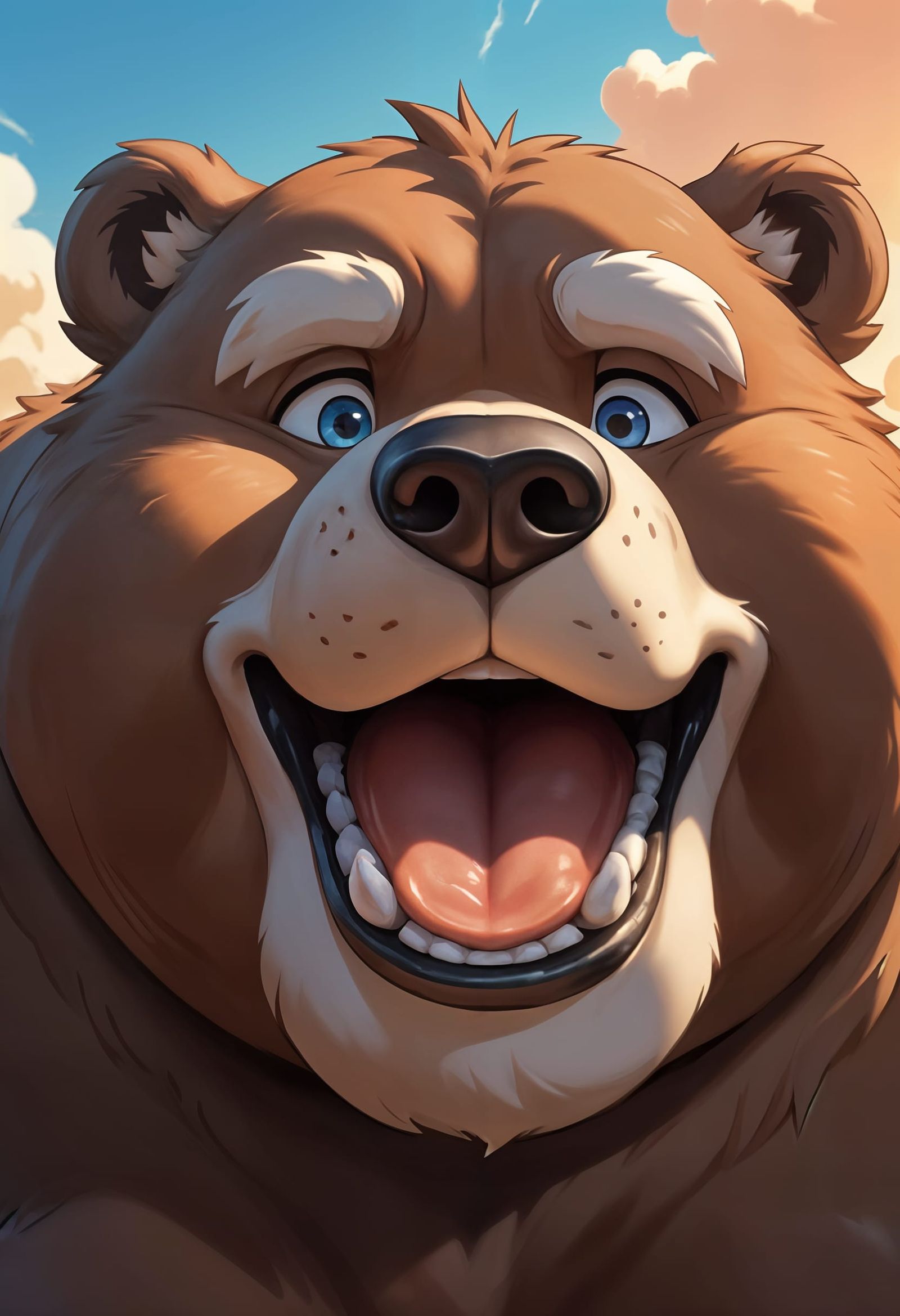 Surreal Portrait of a Burly Kodiak Bear