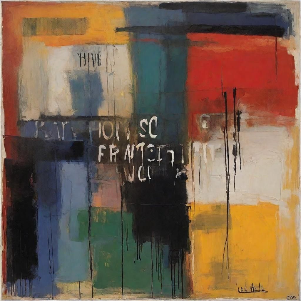 Abstract Word Art in Rothko Korovin Style