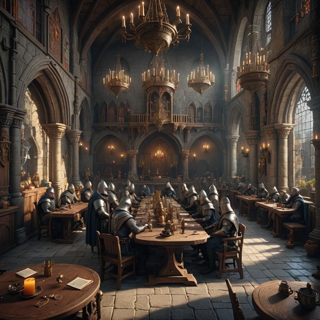 Knights of the Round Table: Medieval Castle Art