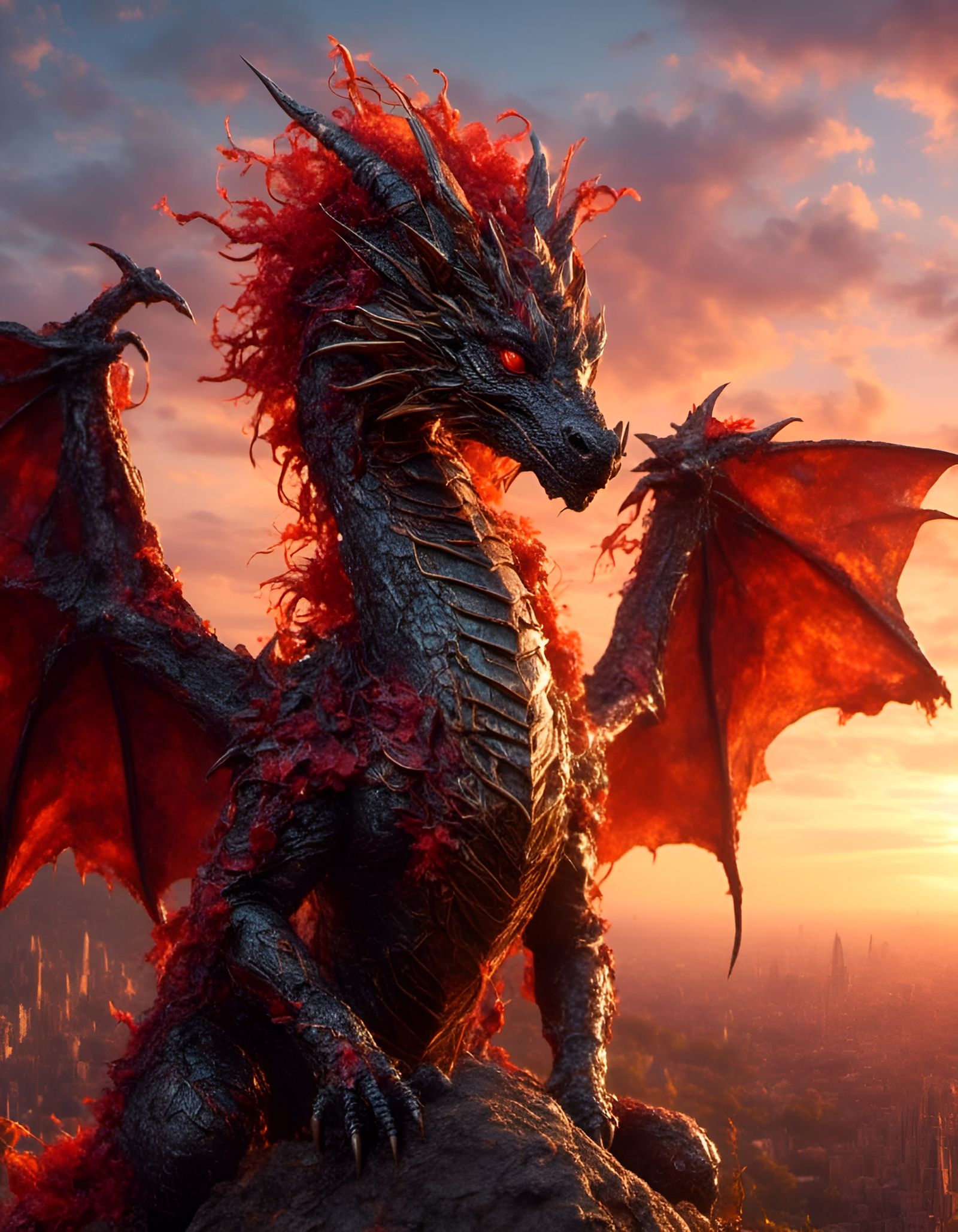 Dragon Princess Portrait as Textile Sculpture