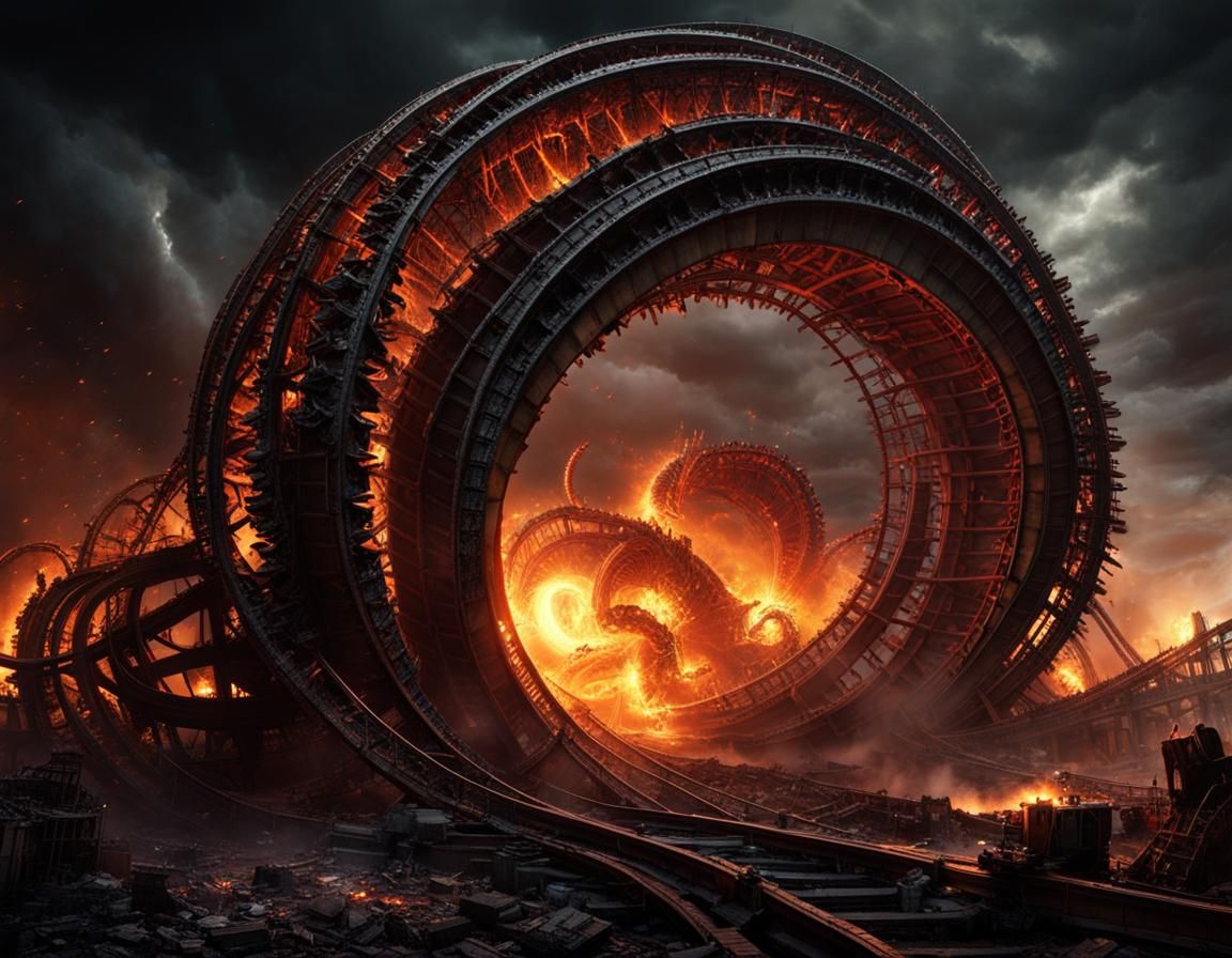 Diabolical Worm Roller Coaster Nightmare