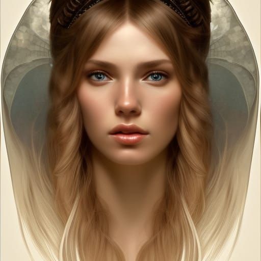 Goddess Portrait in Hyperdetailed Artgerm Style