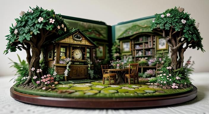 Miniature Worlds in Bloom: Enchanting Scenes