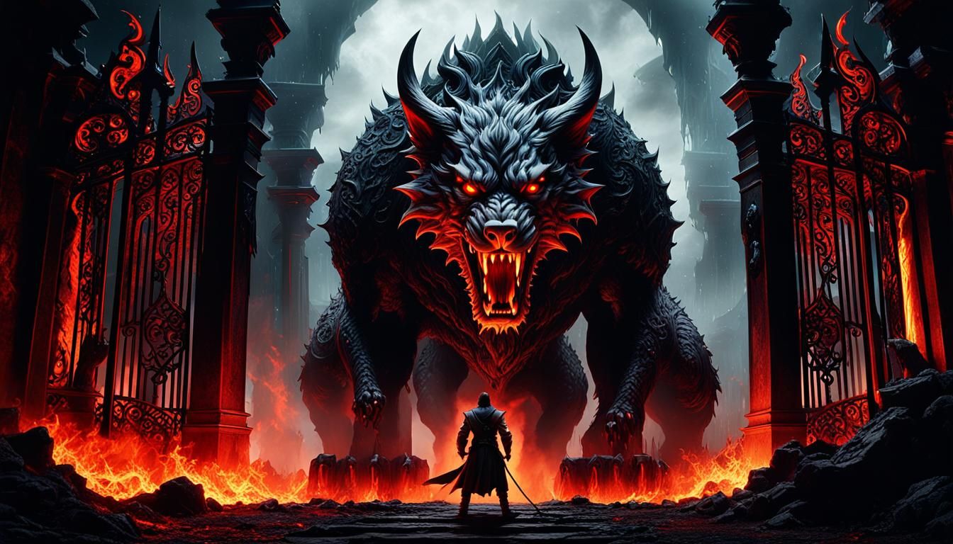 "Three-Headed Dog at the Gates of the Underworld": Before th...