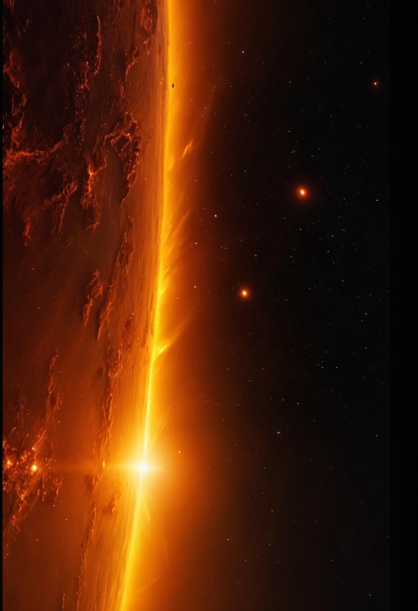 Earth in Dark Fantasy Galaxy, Volumetric Lighting