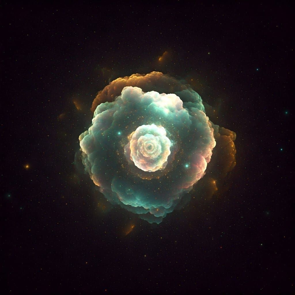 Iridescent Stardust Dreamscape in Surrealist Style