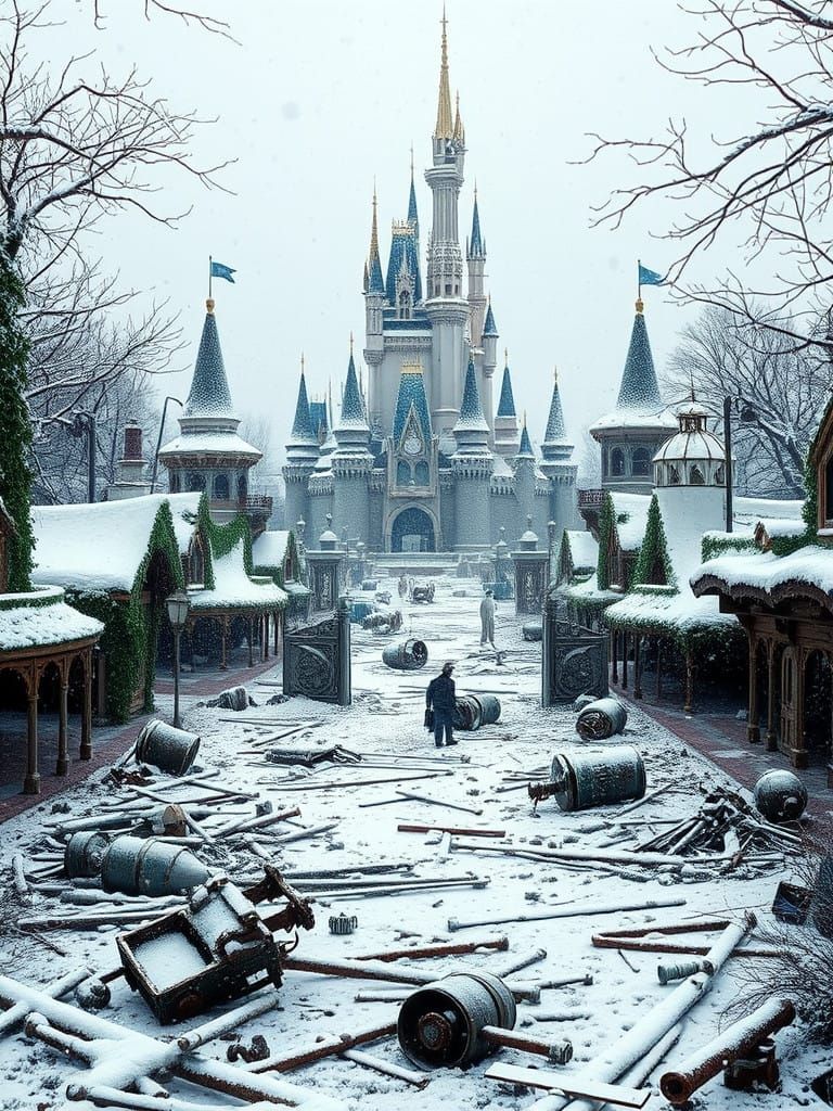 Frozen Desolation of Abandoned Disney World