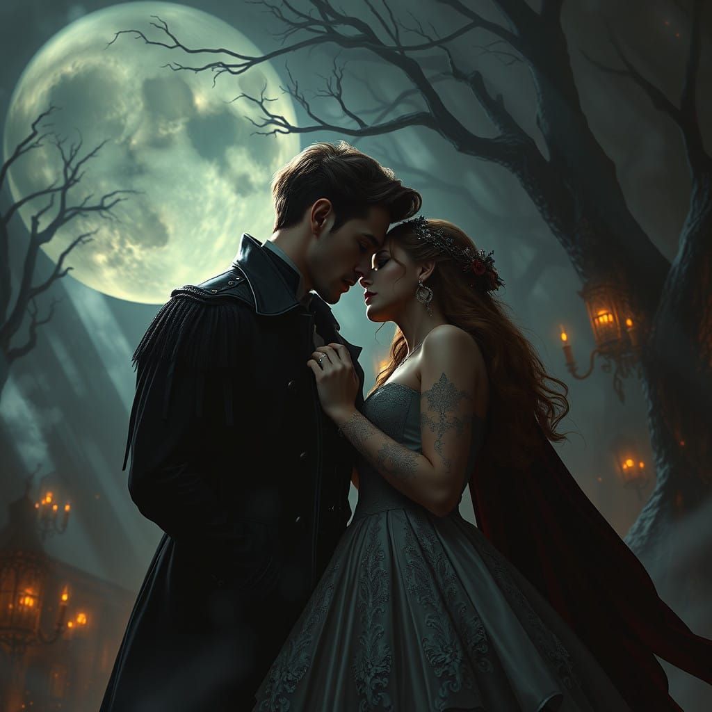 Gothic Lovers in Epic Cinematic Digital Masterpiece