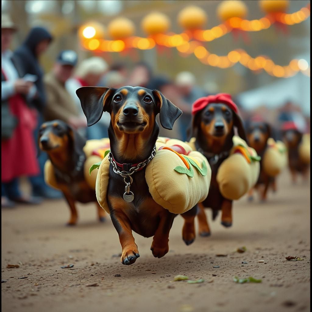 Oktoberfest Dachshund Race: Hotdog Hounds Compete
