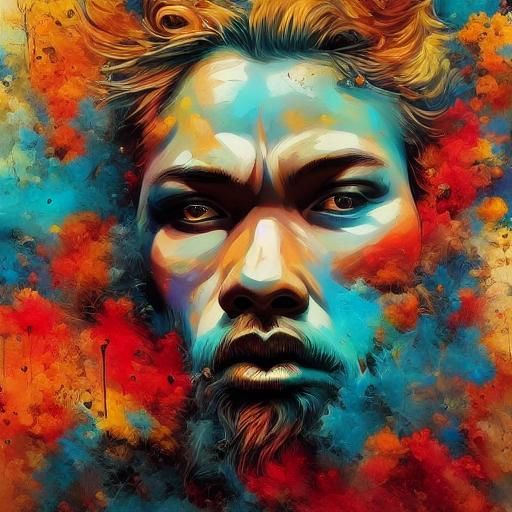 Hyper-Realistic Anime Samurai Giraffe in Warzone