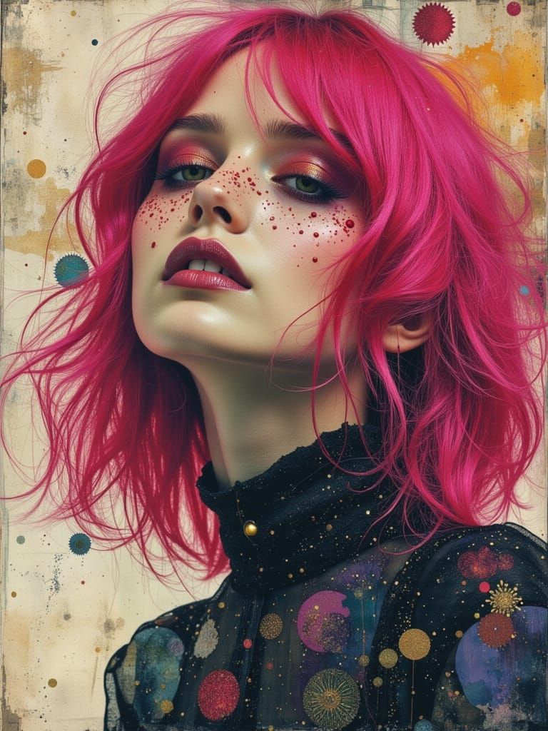 Gothic Abstract Portrait in Dreamscape Fantasy Style