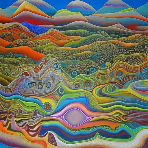 Surreal Beach Scene in Hyper-Realism Style