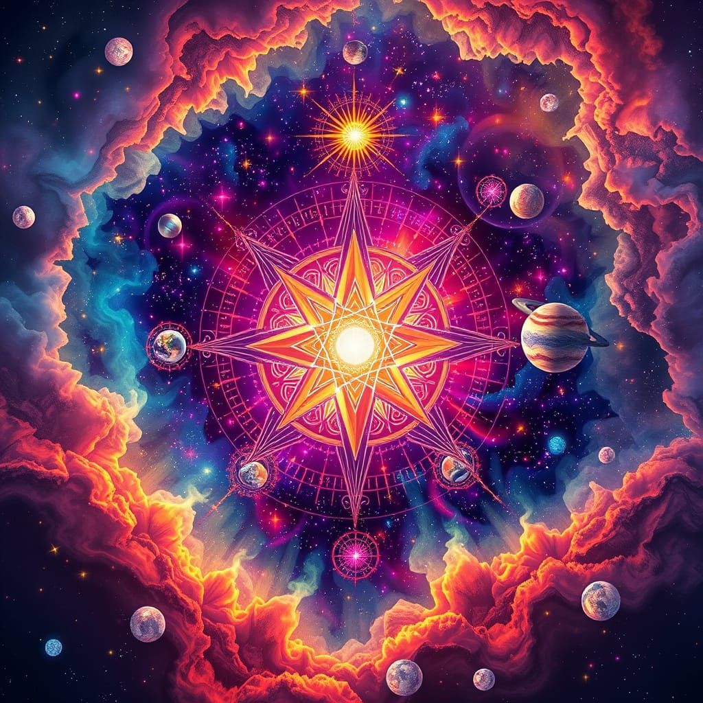 Cosmic Vibrations in Vibrant Colors
